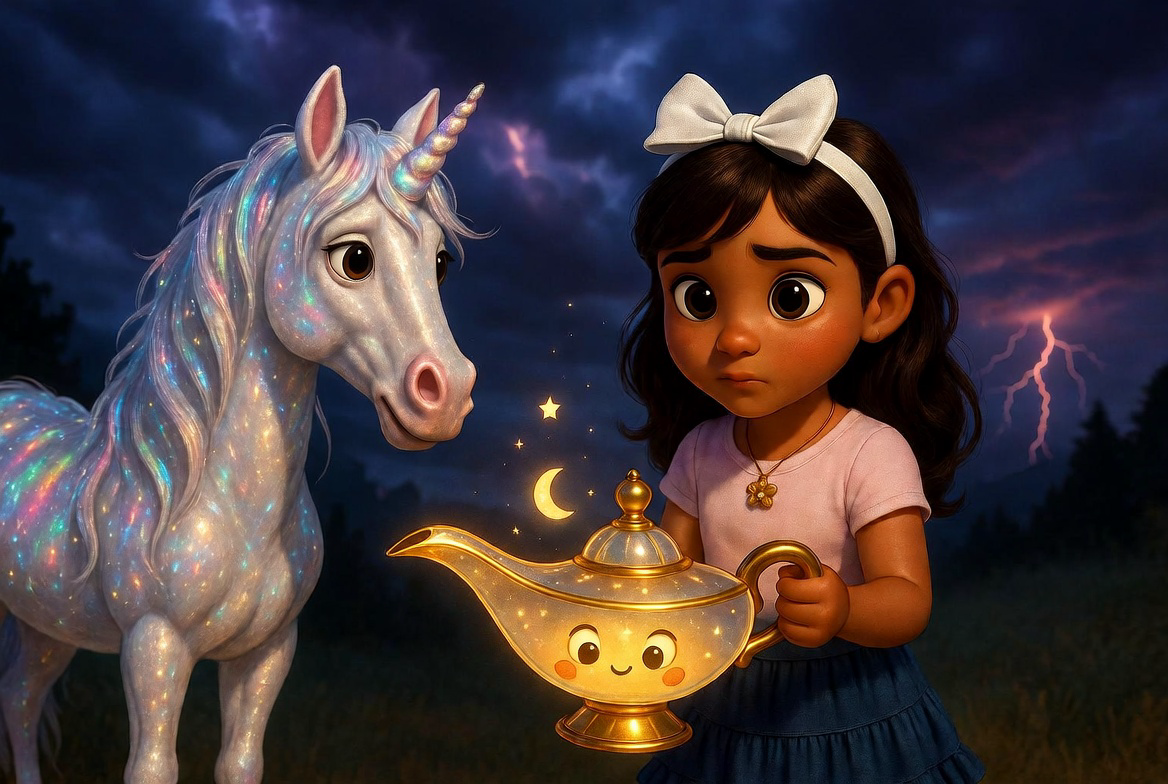Evelyn and the Little Magical Lamp