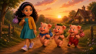 Katelyn and the Three Little Pigs