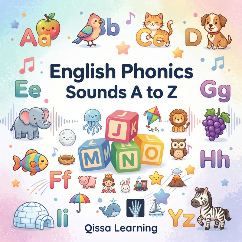 English Phonics Sounds A to Z — cover artwork