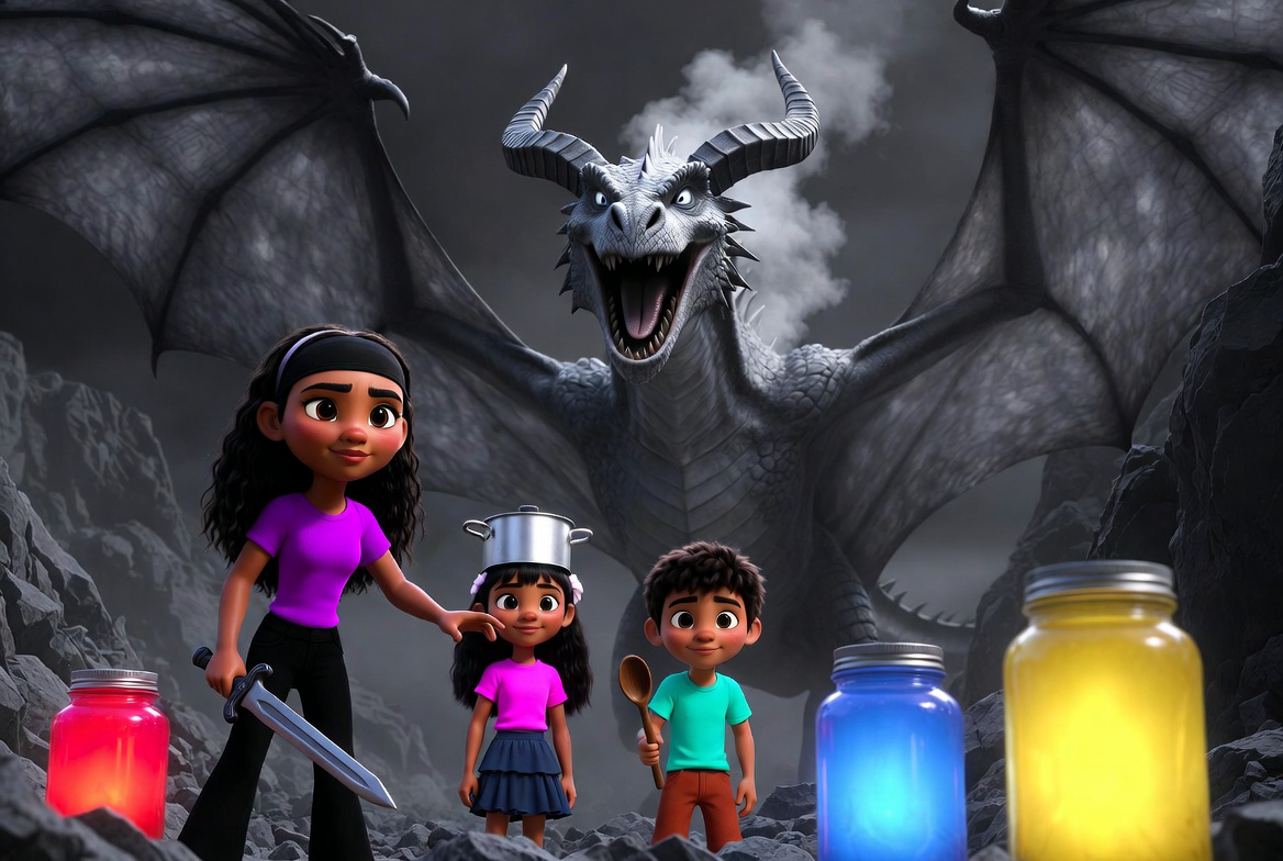 The Dragon Who Made the Village Black & White